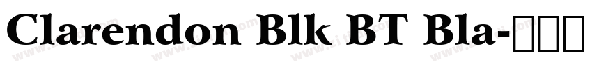 Clarendon Blk BT Bla字体转换